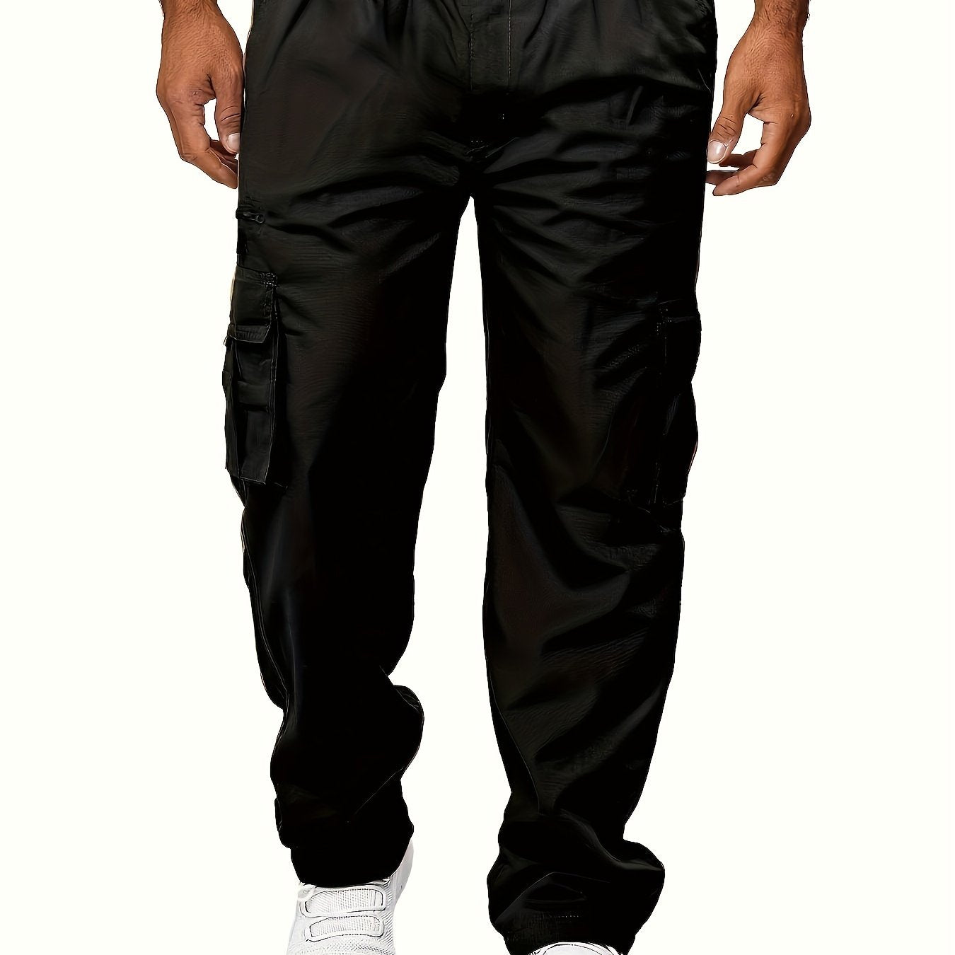 Men's Cargo Pants Loose Fit Straight Leg Pants With Pockets