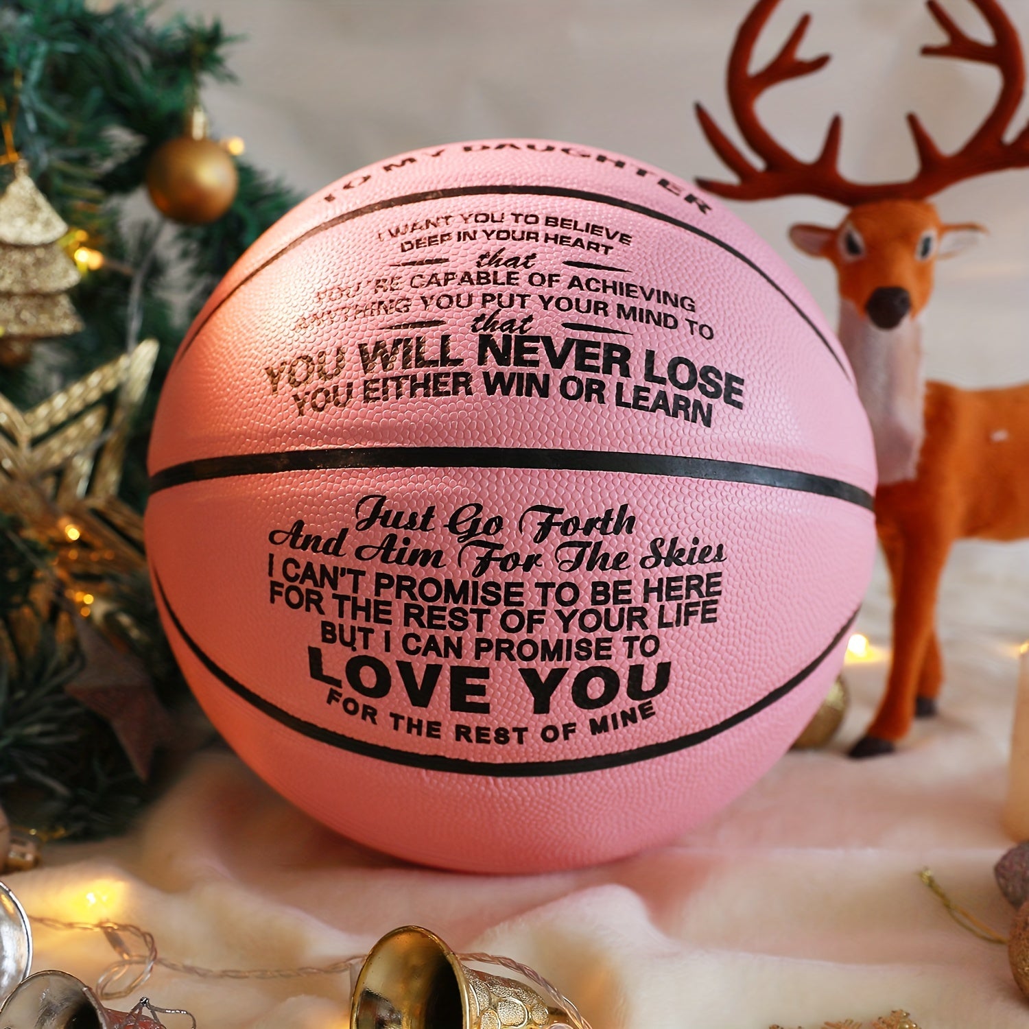 Size 7 Basketball Gift for Granddaughter with Pump