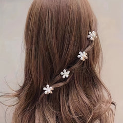 3pcs Mini Pearl Hair Clips Pearl Hair Claw Decorative Accessories