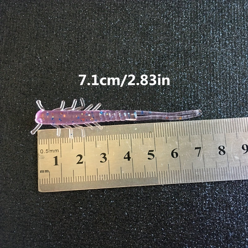 10pcs Worm Fishing Lures for Freshwater & Saltwater Fishing