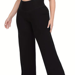  Wide Leg Yogo Pants with High Stretch Waistband