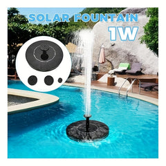 Solar Bird Bath Fountain Pump with 6 Nozzles