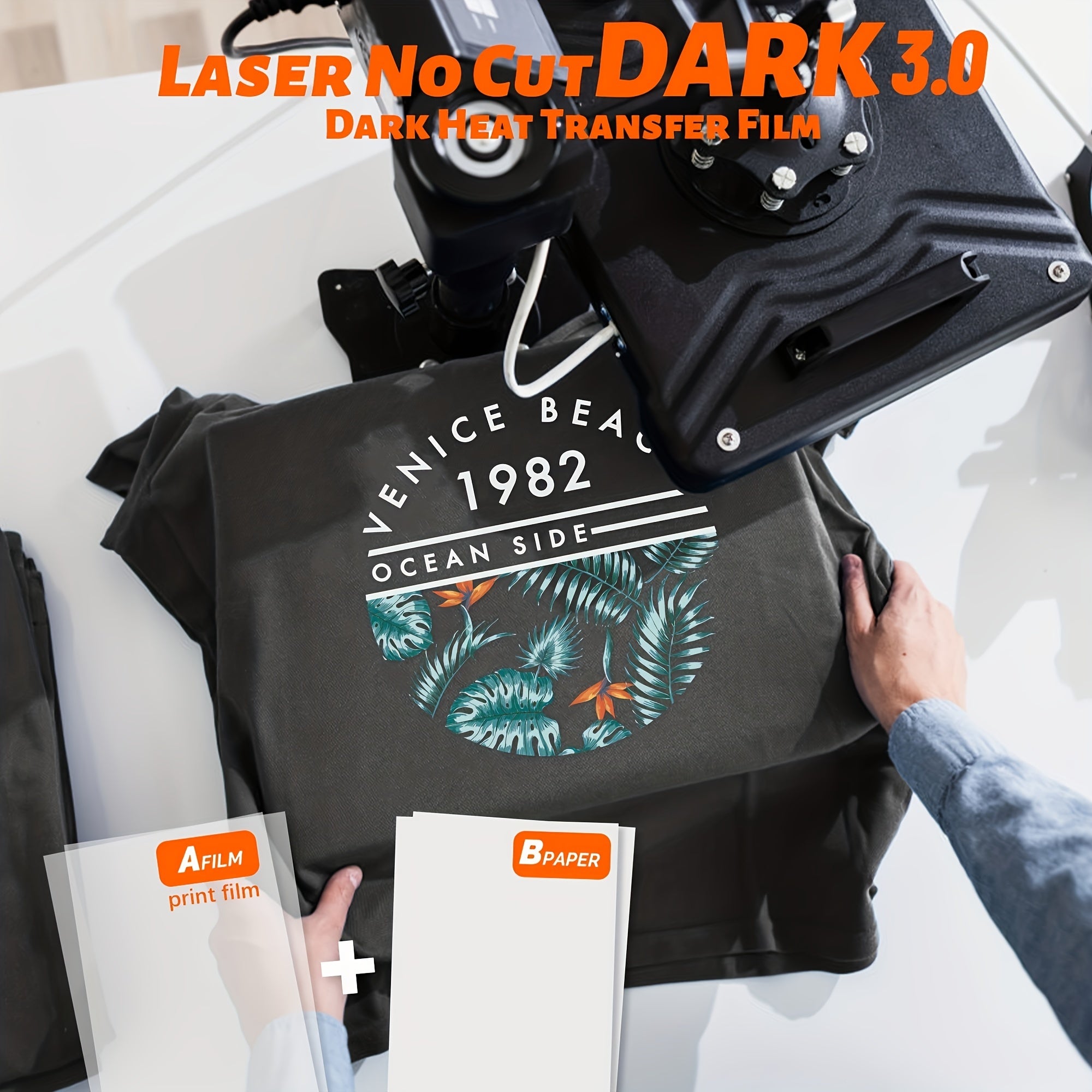50 Laser No Cut Dark Heat Transfer Paper A4 6sheets