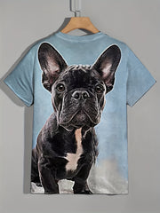 Men's Dog Graphic T Shirt - Active & Stretchy Summer Tee