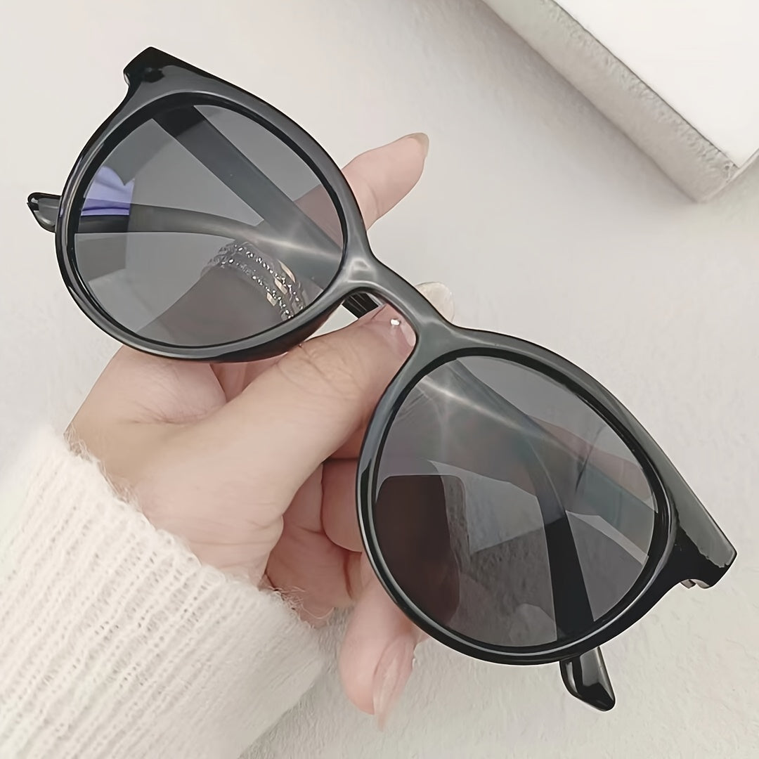 Round Sunglasses Casual Kpop Jelly Anti Glare Glasses UV400