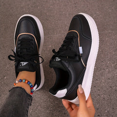 Women's Non Slip Lace Up Low Top Sneakers