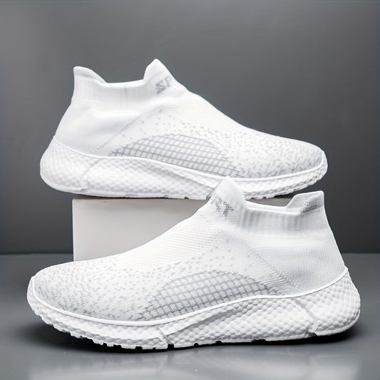 Men's Knitted Slip On Casual Shoes Breathable Lightweight Sock Shoes