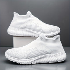 Men's Knitted Slip On Casual Shoes Breathable Lightweight Sock Shoes