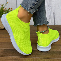 Women's Comfort Slip-on Walking Shoes Mesh Outdoor Sports Sneakers