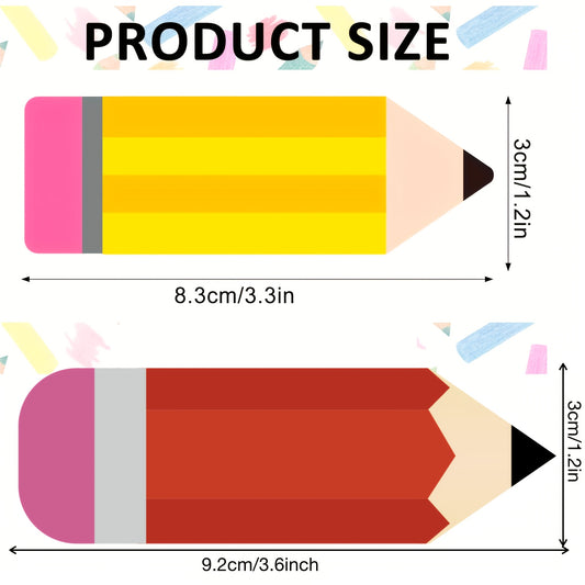 72pcs School Pencil Name Tags Classroom Organization Labels
