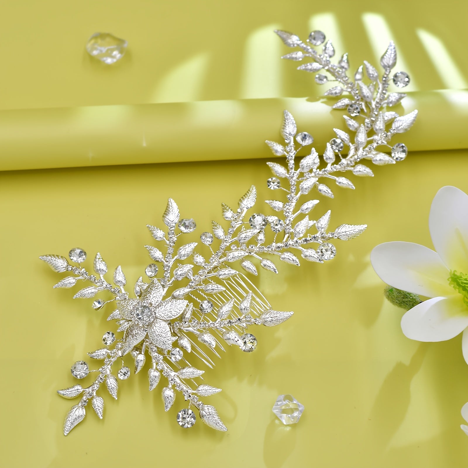 Snowflake & Leaf Bride Headpiece