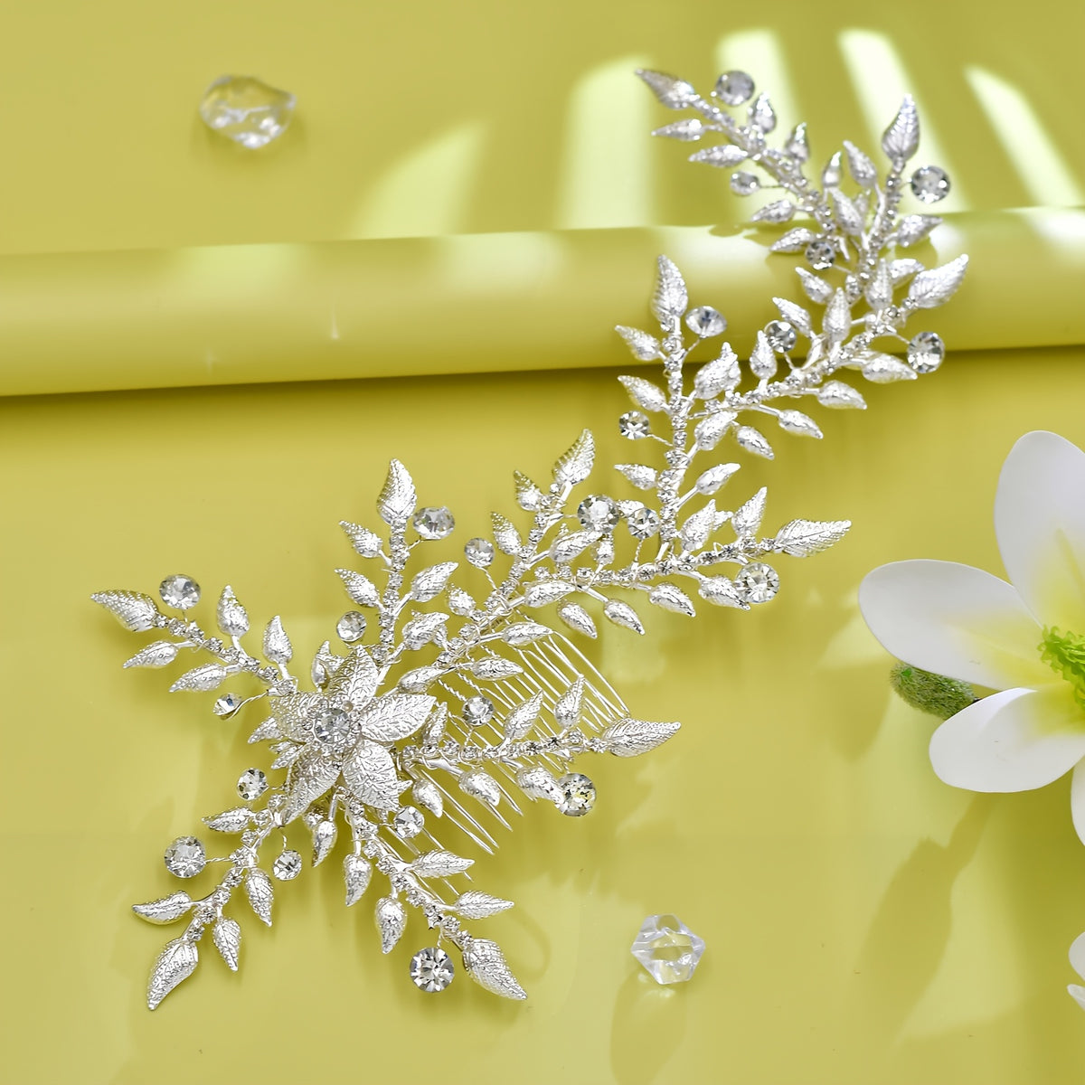 Snowflake & Leaf Bride Headpiece