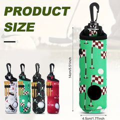 Golf Tee Holder Ball Carry Bag Pouch Keychain Belt Clip Golf Accessories