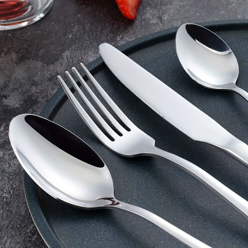 16pcs Stainless Steel Cutlery Set for Home and Restaurant