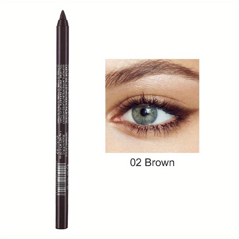 Monochromatic Pearly & Glitter Eyeliner Pen Waterproof Professional Eye Liner