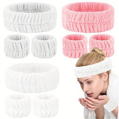 Microfiber Spa Headband for Face Washing & Makeup - Bow Tie Hair Band
