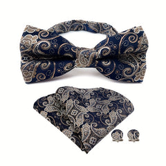 Paisley Bow Tie & Pocket Towel Set