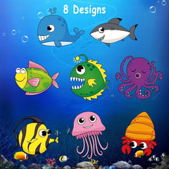 500pcs Animal Card Stickers Self-adhesive Decorative Labels