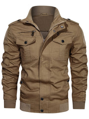 Men's Military Jacket Casual Outwear Lightweight Spring Falls