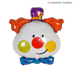 Clown Head Balloon Foil Helium Supported Carnival Balloons