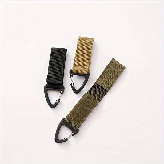 Nylon Webbing Buckle Backpack Hanging Keychain Outdoor Camping