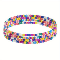 Boho Layer Beads Chain Colorful Women Belly Chain Decorative Dress Chain