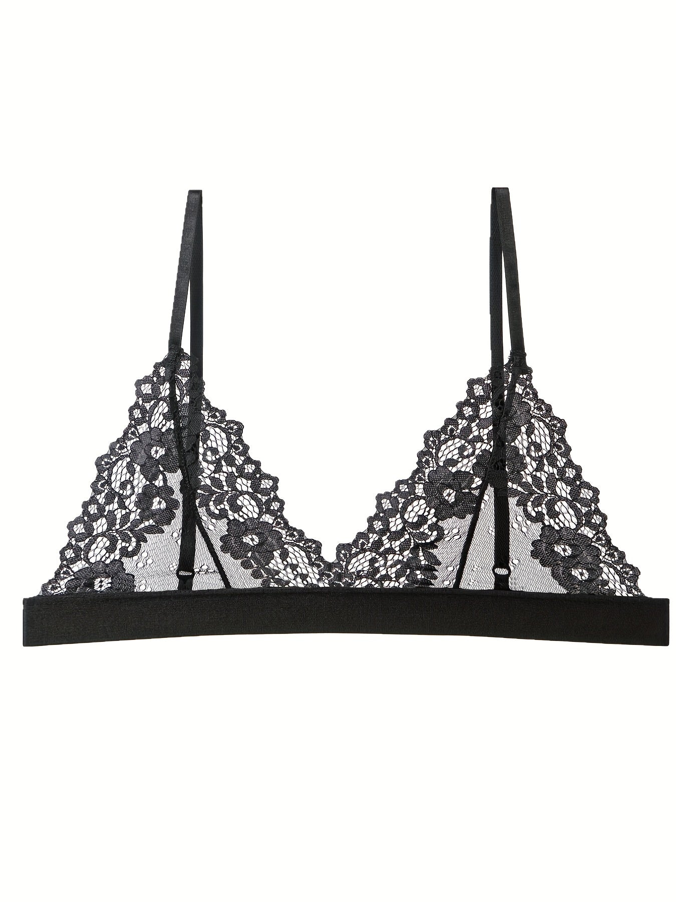 5pcs Full Lace Unlined Bras Semi sheer & Skin friendly Intimates