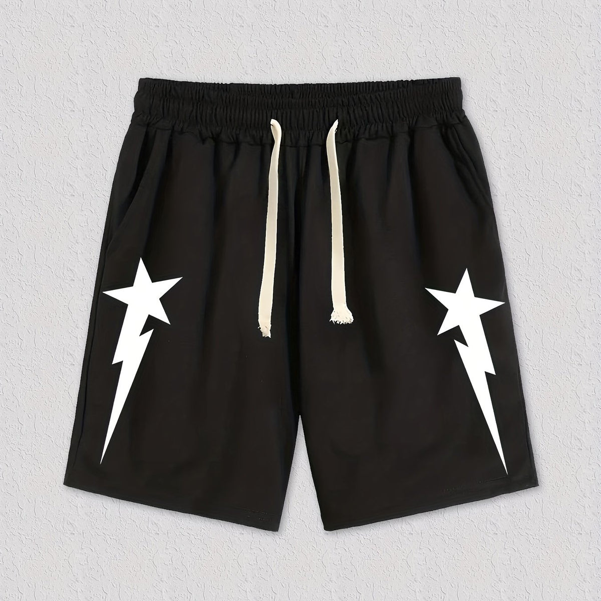 Star Pattern Men's Casual Loose Pocket Shorts