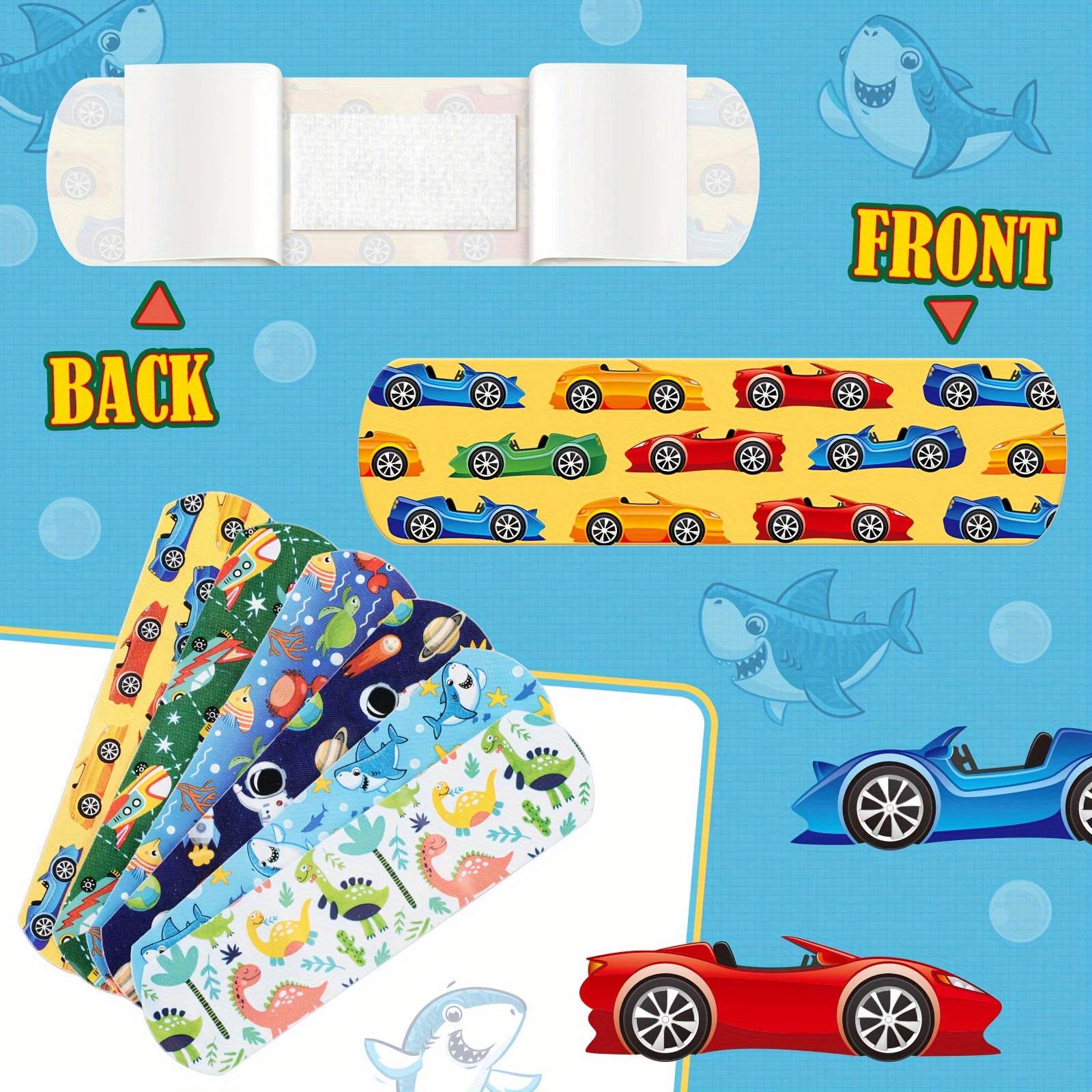 100pcs Cartoon Bandages Variety Pack 20 Styles