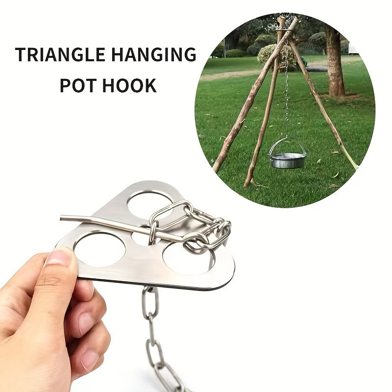 Stainless Steel Campfire Tripod for Outdoor Cooking