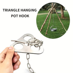 Stainless Steel Campfire Tripod for Outdoor Cooking