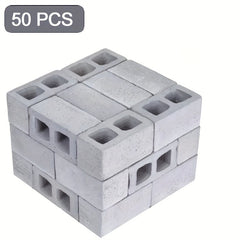 Mini Bricks Concrete Dollhouse Accessories for Garden Kitchen Landscaping DIY