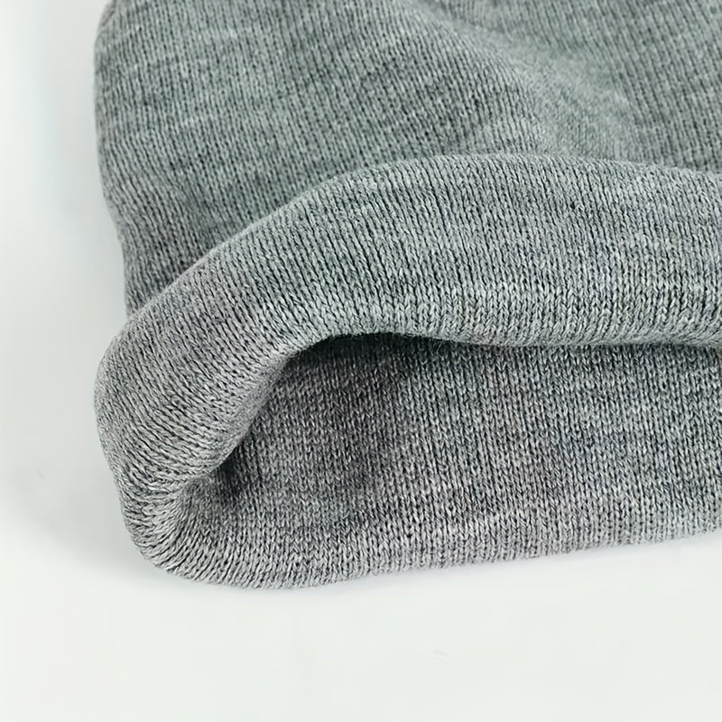 Men's Knitted Winter Hat Coldproof Double Layer Beanie