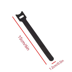 50PCS Reusable Cable Ties 6 Inch Cloth Cord Management Straps