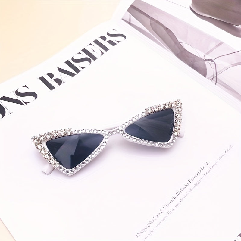 Girl's Triangle Rhinestone Sunglasses UV Protection