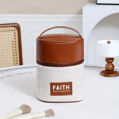 Argyle Vertical Makeup Storage Bag Vintage Comestic Brush Bag