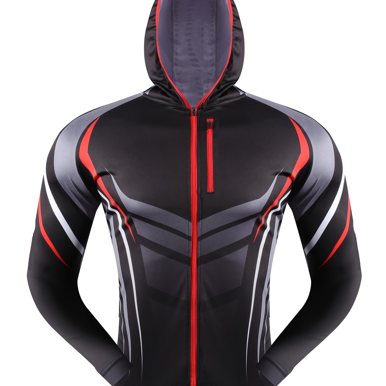 Men's UV Protection Fishing Hoodie Lightweight Sunblock Sport Jacket