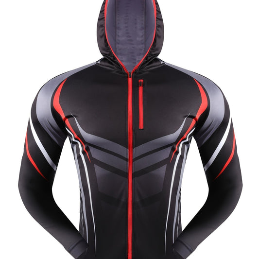 Men's UV Protection Fishing Hoodie Lightweight Sunblock Sport Jacket