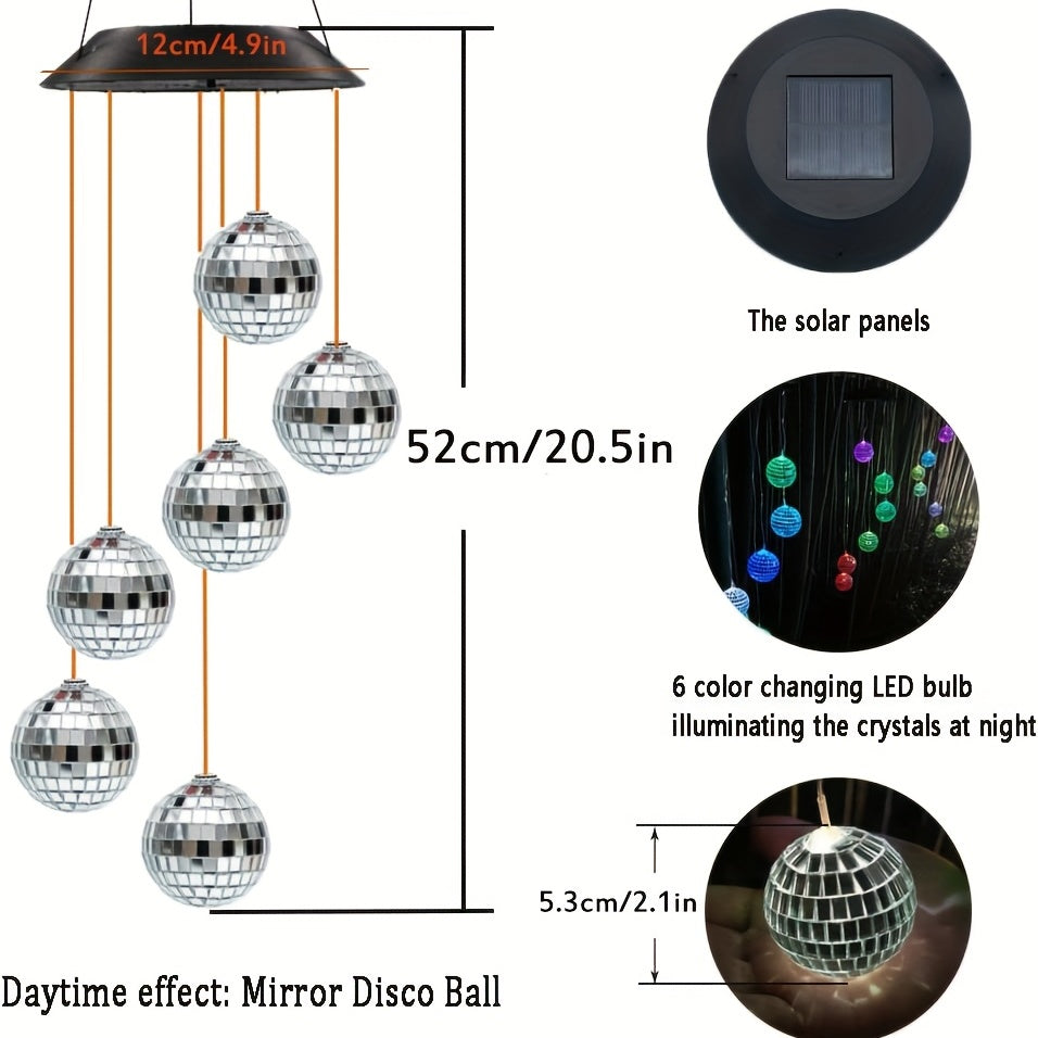 Solar Wind Chime: Porch Decor & Birthday Gift for Men, Women, Grandma