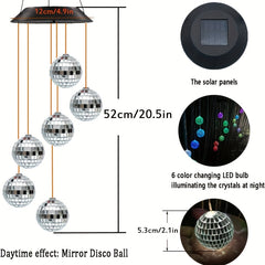 Solar Wind Chime: Porch Decor & Birthday Gift for Men, Women, Grandma