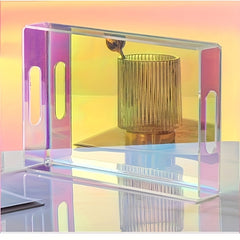 Acrylic Colorful Storage Tray for Home Organization