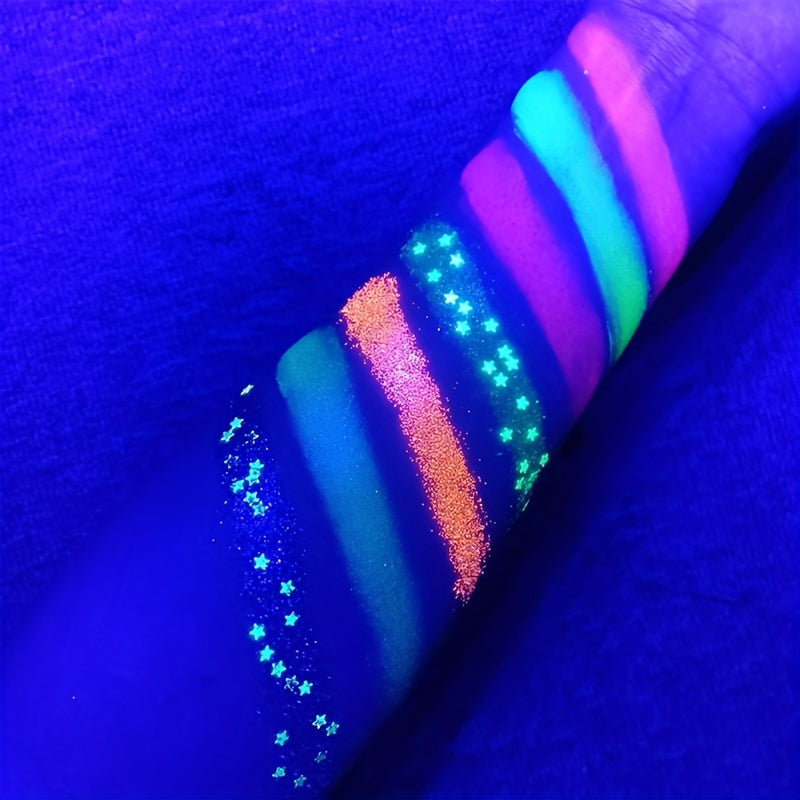 Halloween 24-Color Luminous Eyeshadow Palette Glitter Fluorescent Makeup