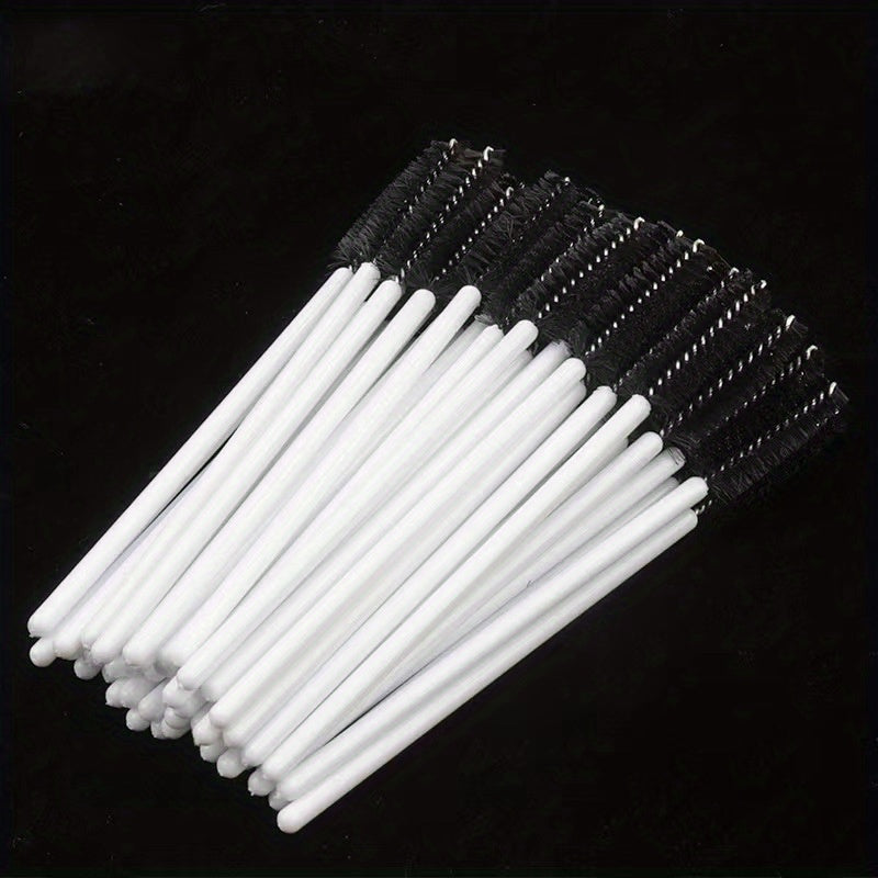50pcs Eyelash Brushes for Extensions and Makeup, Gentle on Eyes
