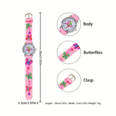 Kid's Butterfly Style Unicorn Watch Girls Accessories