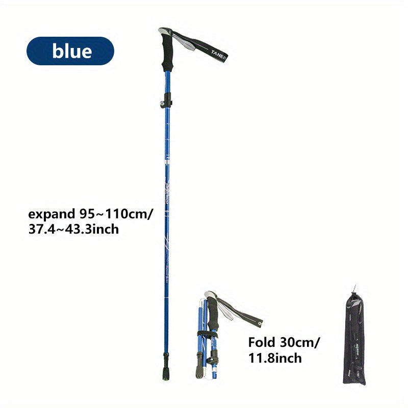 Portable 5-section Hiking Stick for Outdoor Camping