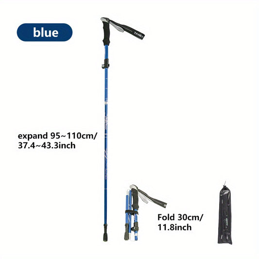 Portable 5-section Hiking Stick for Outdoor Camping