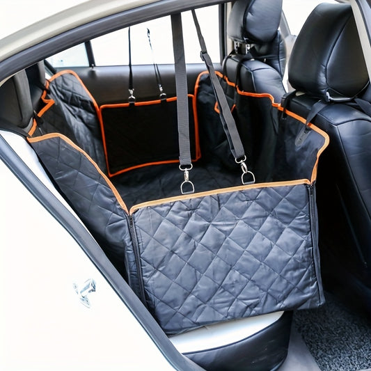 Waterproof Dog Car Seat Cover with Mesh Breathable Design