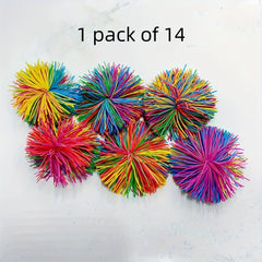 Stretch Balls for Kids & Adults Red & Multicolor Soft Elastic Kush Balls