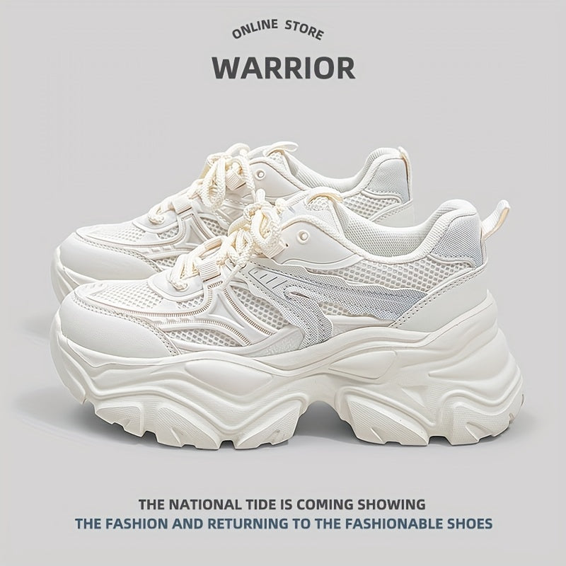 Chunky Platform Sneakers for Women Lace up Running Shoes