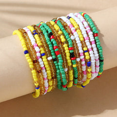 Boho Stretch Long Rice Bead Wrap Bracelets